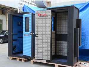 Cabine d'Enregistrement Vocale Portable et Mobile, Acoustique Insonorisée Économique pour Studio à Domicile pour la Pratique Musicale de Guitare et Batterie - Product Image 6