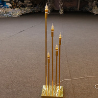 Bougeoir en métal doré lampadaire de décoration de mariage haut de gamme pour candélabres de mariage