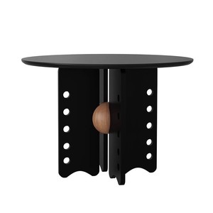 <b>Round</b> <b>Solid</b> <b>Wood</b> <b>Dining</b> <b>Table</b> Wabi Sabi Style Stable Design For Home <b>Dining</b> Room - Product Image 5