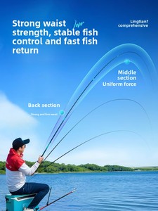 Caña <span class=keywords><strong>de</strong></span> Pescar TRY&V Lingtian <span class=keywords><strong>de</strong></span> <span class=keywords><strong>Segunda</strong></span> Generación, Ultraligera, Ultra Resistente, <span class=keywords><strong>de</strong></span> Carbono, para Carpa, Carpa Crucian, <span class=keywords><strong>Pesca</strong></span> en Taiwán, 47g, 3 Secciones - Product Image 3