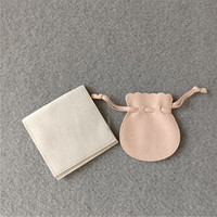 Sacs à bijoux personnalisés avec logo imprimé, pochettes en microfibre à bouton-pression, sacs cadeaux pour boucles d'oreilles, colliers