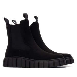 Bottines à talon compensé Refresh pour femme, noires, 173088 - Product Image 4