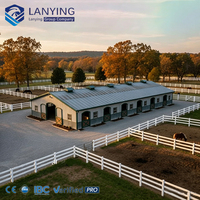 Structure de bâtiment en acier sans métal, conception de hangar préfabriqué pour arène équestre