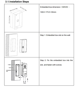 Système d'<span class=keywords><strong>interphone</strong></span> visuel numérique GVS IC Card avec protocole VDP SIP, mini-stations extérieures et gestion de 2 serrures de porte - Product Image 5