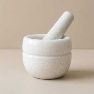Durable Natural Green Marble Mortar and Pestle Set Handcrafted Stone Spice <b>Grinder</b> for Crushing Herbs Garlic Ginger <b>Pepper</b> - Product Image 4
