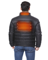 Blouson Bomber Hiver Chauffant à Capuche pour Homme OEM/ODM, Imperméable, Coupe-Vent, Broderie Décorative, Fermeture Éclair, Taille 6XL, Service Personnalisé