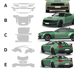 Pour Ford Mustang Dark Horse 2024 2025 <span class=keywords><strong>Film</strong></span> de Protection de peinture de voiture pré découpé TPU PPF <span class=keywords><strong>Film</strong></span> clair corps autocollant soutien-gorge Kit style décor - Product Image 1