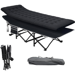 Outdoor Camping Travel <strong>Folding</strong> Adult Single <strong>Bed</strong> with Carry Bag Heavy Duty Portable Metal Strong Load Capacity Office Nap <strong>Bed</strong> - Product Image 4