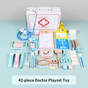 Cadeaux de Noël de haute qualité, jouets de simulation de médecin pour enfants, jeu de rôle de médecin, jouets pour enfants, 42 pièces, outils de dentiste - Product Image 2