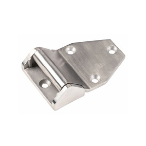 Bisagra curva de acero inoxidable Jingbo de 180 grados para puerta de vaporera comercial, horno y congelador, de alta resistencia. - Product Image 1