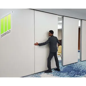 Pemasok kekuatan dapat digerakkan pelacak partisi dinding bergerak kantor lipat pembagi Dinding