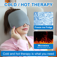 Bandeau de gel réutilisable chaud/froid pour thérapie, compresse de glace enveloppante pour la tête pour le soulagement des migraines, compresse de tête en tissu personnalisée OEM