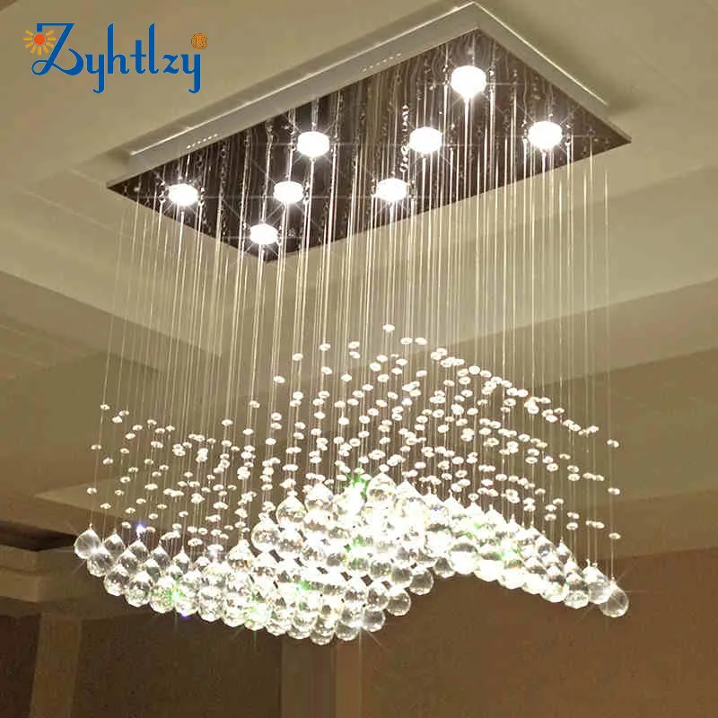 Hotel modern chandeliers luxury restaurant lighting decoration pendant lights vintage european style crystal Lamp Body