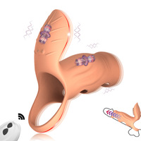 Anneau vibrant médical en silicone à piles, 10 modes de vibration, certifié CE, pour entraînement masculin, télécommande unique, double stimulation