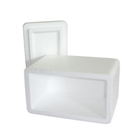 Boîte en mousse de polystyrène, boîte de refroidissement en polystyrène pour les poissons surgelés