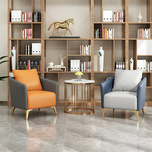 Modern Light Luxury Minimalist Office Reception Sofa — Elegant Waiting Room & Lounge <b>Seating</b> for Office, Salon & Clinic - Product Image 2