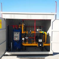 Armoire de station de décompression et de dosage de GNC résistante aux intempéries, certification ATEX/CE, débit haute capacité pour brûleur à gaz de chaudière extérieure