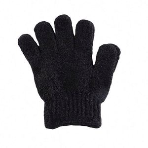 Guantes de Baño Exfoliantes de Cinco Dedos, Color Gris, para el Cuerpo, Ligeros, de Poliéster, para Sauna, Empaquetados a Granel - Product Image 1