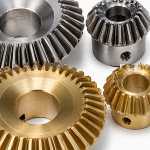 Engrenage conique droit à réduction 1:2, module 0.5, 20T/40T, en laiton et acier inoxydable 304, angle de 90 degrés, alésage de 3/4/6mm - Product Image 3