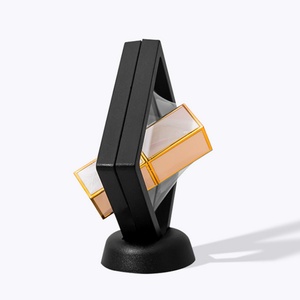 Wholesale Custom Transparent Plastic PE Film 3D Floating Frame Square/Round Shape Jewelry Packaging Display <b>Boxes</b> Cases Storage - Product Image 2