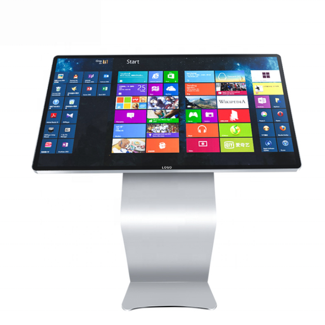 Interactive 43 Inch Touch Screen Kiosk K-Shape LCD Digital Signage Display for Shopping Mall Advertising Equipment