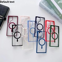 Coque de protection magnétique transparente mate en acrylique pour S26 Ultra, résistante aux chutes, pour S24