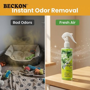 BECKON PRODUCTS Désodorisant en spray longue durée au parfum de jasmin, extrait végétal naturel, éliminateur d'odeurs pour rafraîchir l'air de <span class=keywords><strong>la</strong></span> maison - Product Image 2