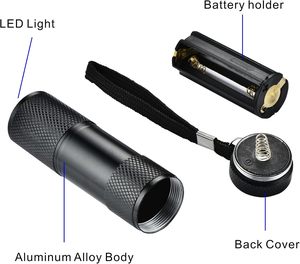 UV Torch Professional 365nm USB <b>Rechargeable</b> Black Filter Lens Cat Moss Ringworm Fungus Urine Pet Stain Detector UV Flashlight - Product Image 2