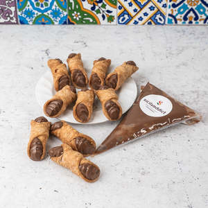 ชุดหอยลายมีดโกน Sicilian พร้อมด้วยเครื่องมือสำหรับขนมริคอตต้านมแกะ60ชิ้นและช็อคโกแลตริคอตต้า - Product Image 1
