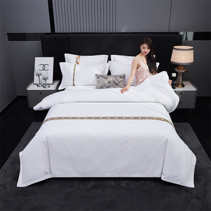 Hoteles con clasificación de estrellas, hoteles con ropa de <span class=keywords><strong>cama</strong></span> de <span class=keywords><strong>lino</strong></span>, alojamientos familiares, fundas de edredón de tela tejida bordada, sábanas, ropa de <span class=keywords><strong>cama</strong></span>, juegos de cuatro piezas - Product Image 5