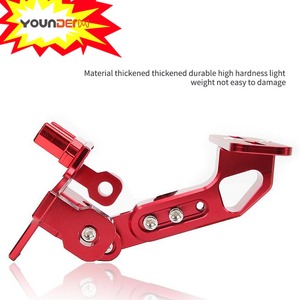 Soporte de placa de matrícula de motocicleta CNC de titanio ajustable con luz LED trasera para BWS R25 R3 MT03 MSX, 1 unidad - Product Image 2