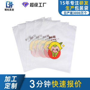 Clothing Zipper Bags PE Transparent Frosted Rectangle Lightweight Inner Packaging Customizable Clothing Organizer - Product Image 5