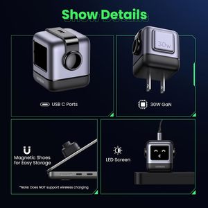 <span class=keywords><strong>Cargador</strong></span> de Pared USB-C Robot GaN de 30W <span class=keywords><strong>Ugreen</strong></span>, <span class=keywords><strong>Cargador</strong></span> Rápido PPS PD3.0, <span class=keywords><strong>Cargador</strong></span> de Pared Ligero para <span class=keywords><strong>iPhone</strong></span> y MacBook - Product Image 4