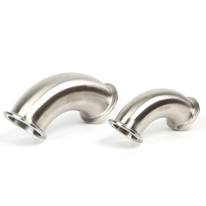 ข้อต่อท่อสแตนเลสแบบโค้งงอ 90 องศา มาตรฐาน 3A SS304 SS316L แบบไร้รอยต่อ - Product Image 1