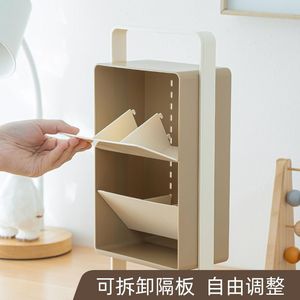 Minimalist Storage Rack Angled Pen Holder Plastic Desktop Organizer For Students Office Use - Product Image 4