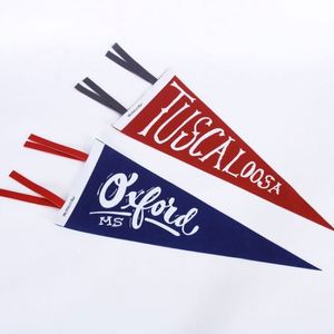 Wholesale Logo Printing Felt Banner Custom Advertising Triangular Felt Pennant <b>Flag</b> - Product Image 3