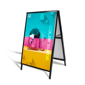 Ngoài trời sắt biển quảng cáo hiển thị thẻ cửa dọc hai mặt <span class=keywords><strong>Poster</strong></span> Rack một khung <span class=keywords><strong>Standee</strong></span> hiển thị - Product Image 2