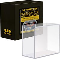 Boîte de protection en acrylique Geling Factory sur mesure de 6 mm d'épaisseur pour Elite Trainer Box, vente en gros, haute qualité, compatible avec Pokémon ETB