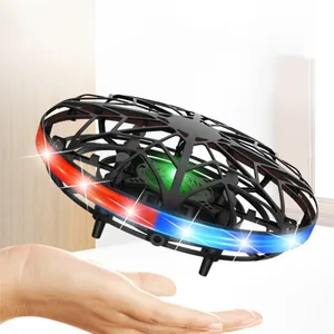 Mini drone UFO LED pour enfants/petit drone RC pour débutants/drone manuel avec 3 modes de vol drone télécommandé ufo