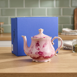 Luxurious Rose-Red Italian-Style Ceramic Bone China Eco-Friendly Stocked Coffee <b>Pot</b> Sugar & Milk Jar <b>Set</b> for Hotels Households - Product Image 3
