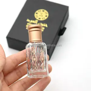 독특한 디자인 3ml 6ml 12ml 아타르 유리 Tola 병 아랍어 oud 오일 아타르 병 상자 포함