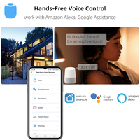Tuya Smart Switch 250V Cadre en aluminium neutre Verre Smart Zigbee Interrupteur mural