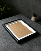 Nouveau design 2025 – Cadre photo mural moderne et écologique en MDF, fait main, pour portrait funéraire et souvenirs