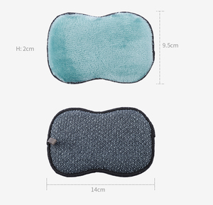 Éponge de cuisine en microfibre non rayante, en polaire corail, éponge à récurer robuste, prix de gros compétitifs pour le lavage de la vaisselle - Product Image 3