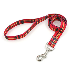 Laisse pour chien en polyester à motif écossais, style classique durable pour chiens - Product Image 2