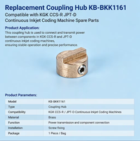 Molette d'accouplement de remplacement KB-BKK1161 compatible avec les pièces détachées des machines de codage à jet d'encre continu KGK CCS-R JPT-D