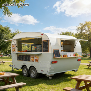 Camión de Comida con Asador Giratorio Único, Remolque Móvil Personalizado para Asar Pollo - Product Image 1