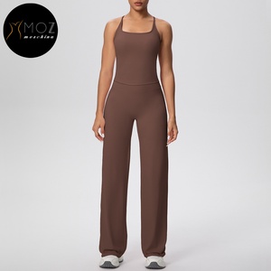 Ensemble d'entraînement grande taille pour femme, débardeur dos nageur uni très extensible, long, pour yoga, pilates, course à pied, gym, avec personnalisation devant et à la taille - Product Image 2