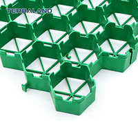 Grille de gazon en HDPE personnalisable, résistante à la corrosion, pavé emboîtable pour la végétalisation des cours de villas et des parcs, directement de l'usine