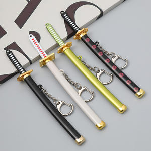Épée en métal Mini 15cm Porte-clés Épée <span class=keywords><strong>Anime</strong></span> Couteau Fourreau <span class=keywords><strong>Sabre</strong></span> Couteau à Neige Porte-clés Katana 8 Styles - Product Image 5